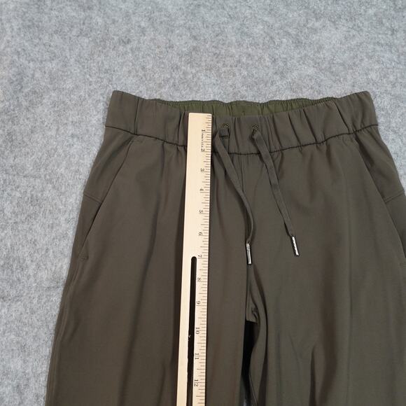 Lululemon Pants Womens 4 On The Fly Jogger 25" Luxtreme Olive Athleisure Casual - Picture 3 of 8